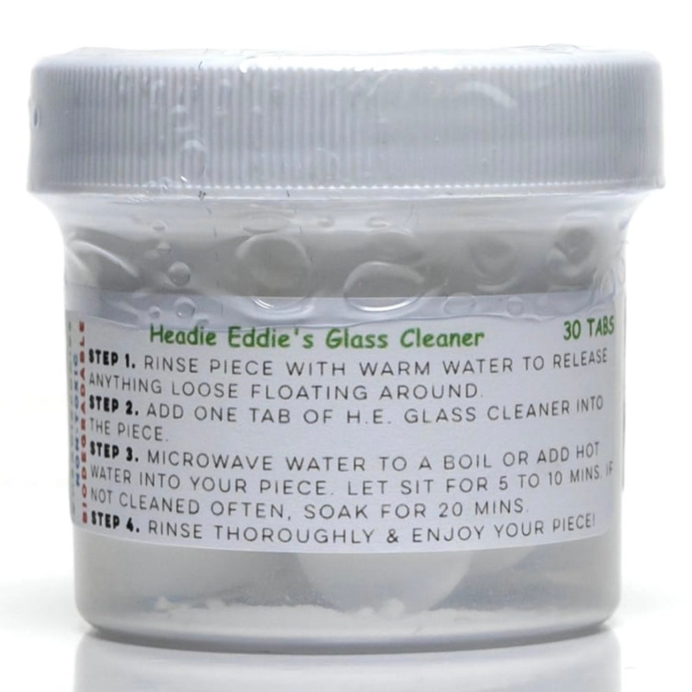 30 glass cleaning tabs by Headie Eddie's