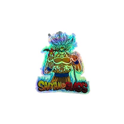 Saiyan Glass Sticker (Rainbow Foil)