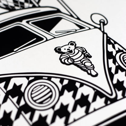 Parking Lot Collective “Slinger Flying Bus” Print