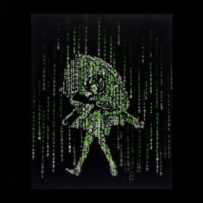 Slinger Apparel x Pyroscopic "Matrix Assault Girl" (Green) Lenticular Print
