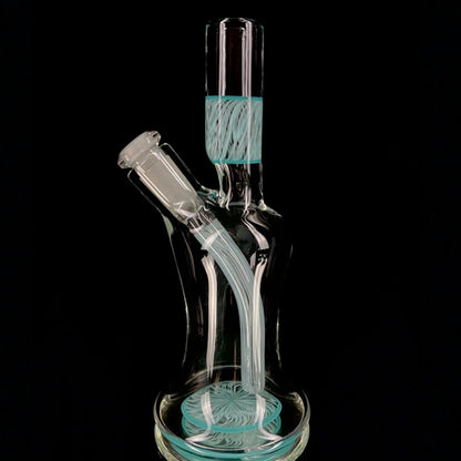Snoopy Glass "Aqua Blue" Scribble Accent Tube
