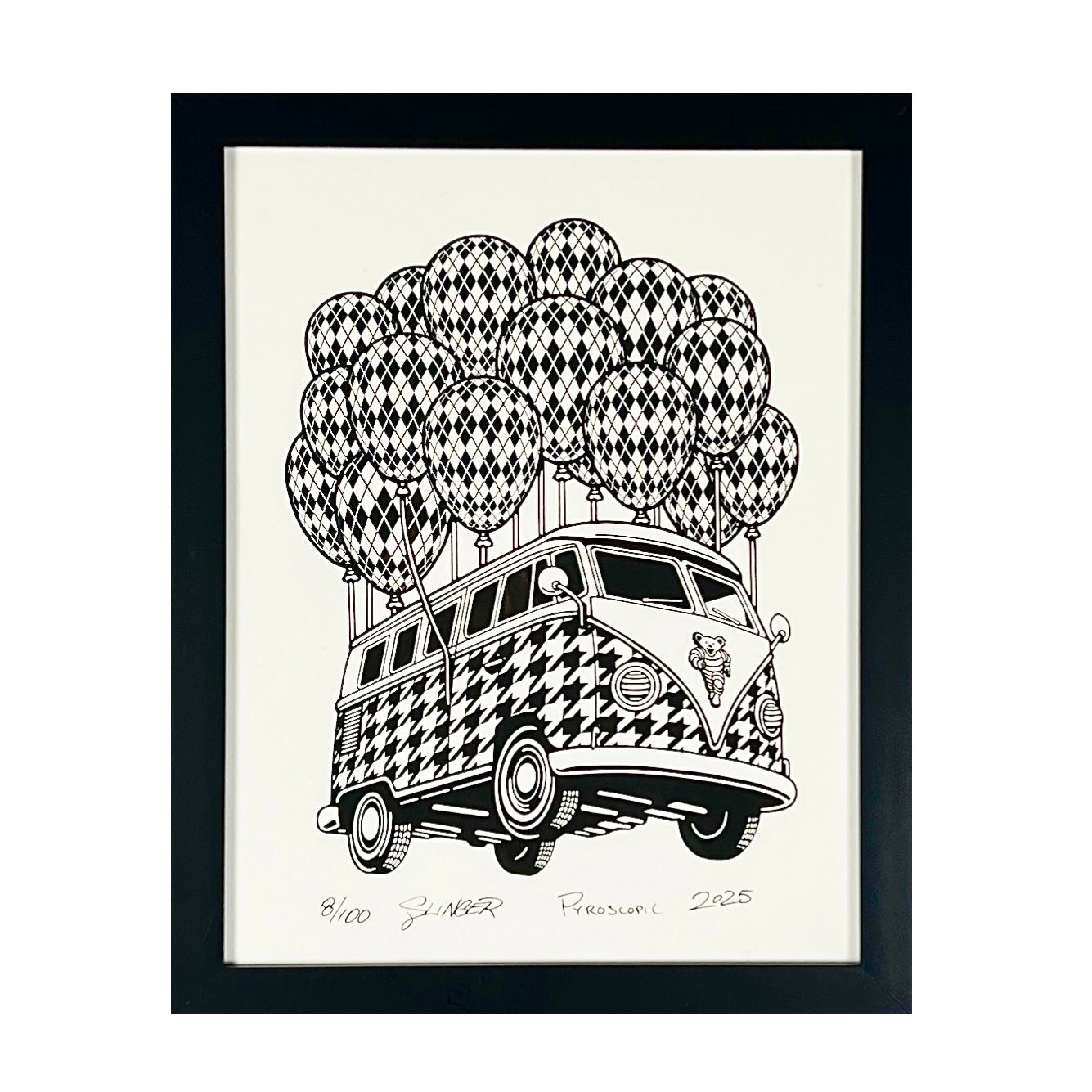 Parking Lot Collective “Slinger Flying Bus” Print