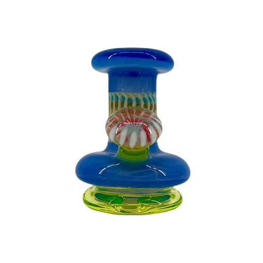 Hazy Glass “Neptune” Puffco Peak Dry Top
