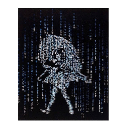 Slinger Apparel x Pyroscopic "Matrix Assault Girl" (Blue) Lenticular Print