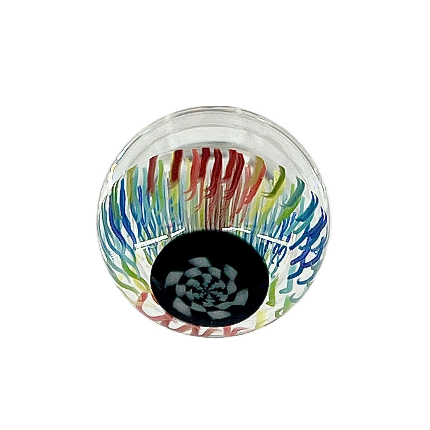 Jared Wetmore Rainbow Pinwheel Millefiori Marble