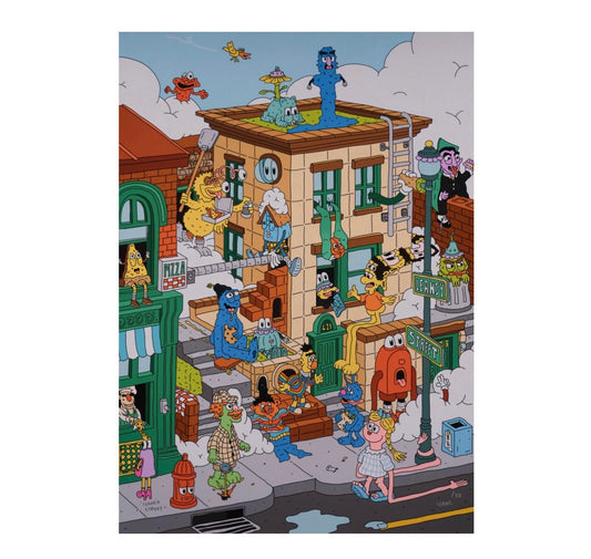Leans "Leansy Street" Print