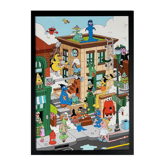 Leans "Leansy Street" Print