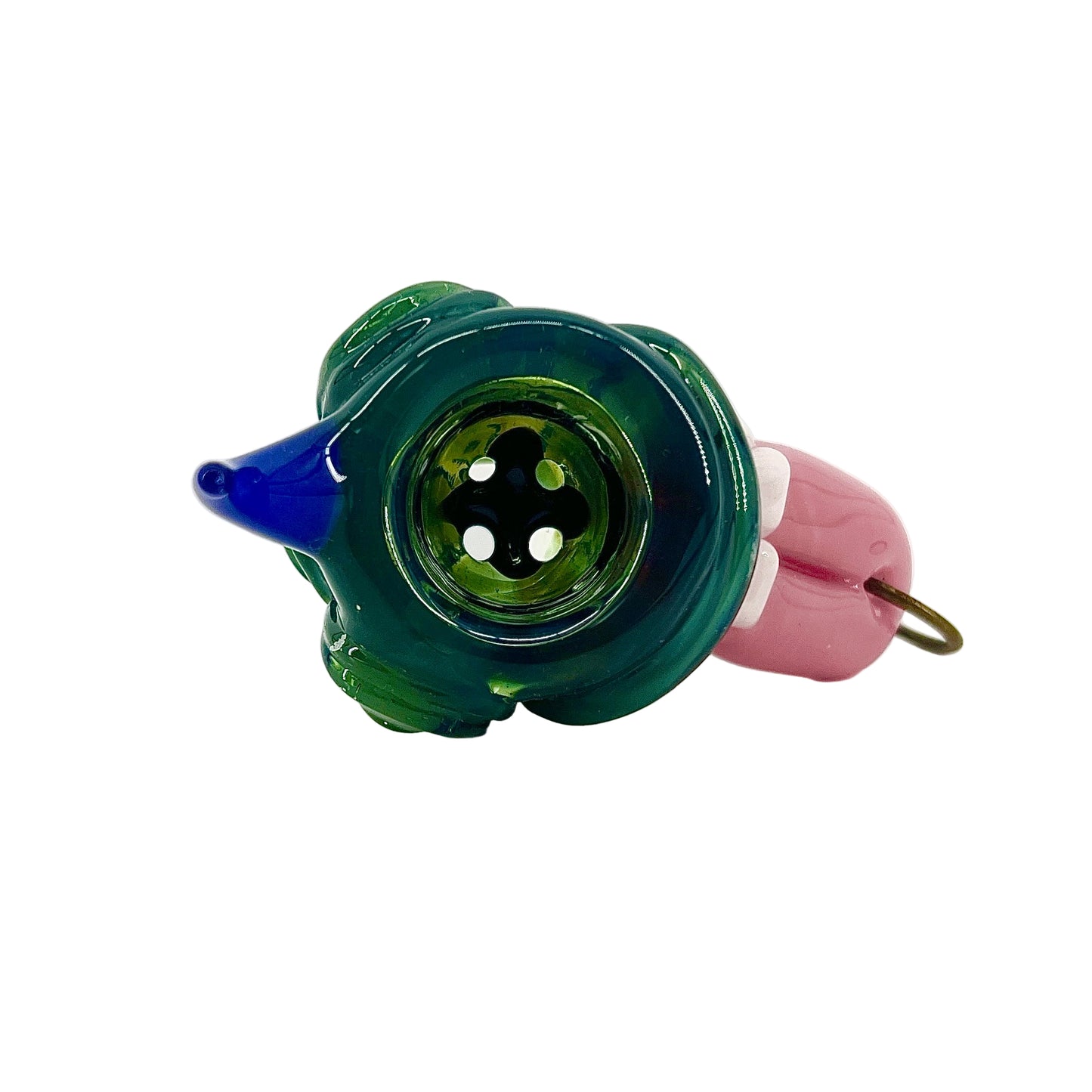 Leviathan Glass 18mm "Blue Slyme Triclops" Slide W/ Key