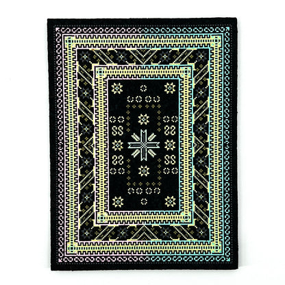 Moodmat designed to look like a rectangular 8-bit rug.