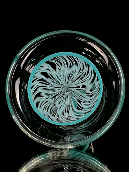 Snoopy Glass "Aqua Blue" Scribble Accent Tube
