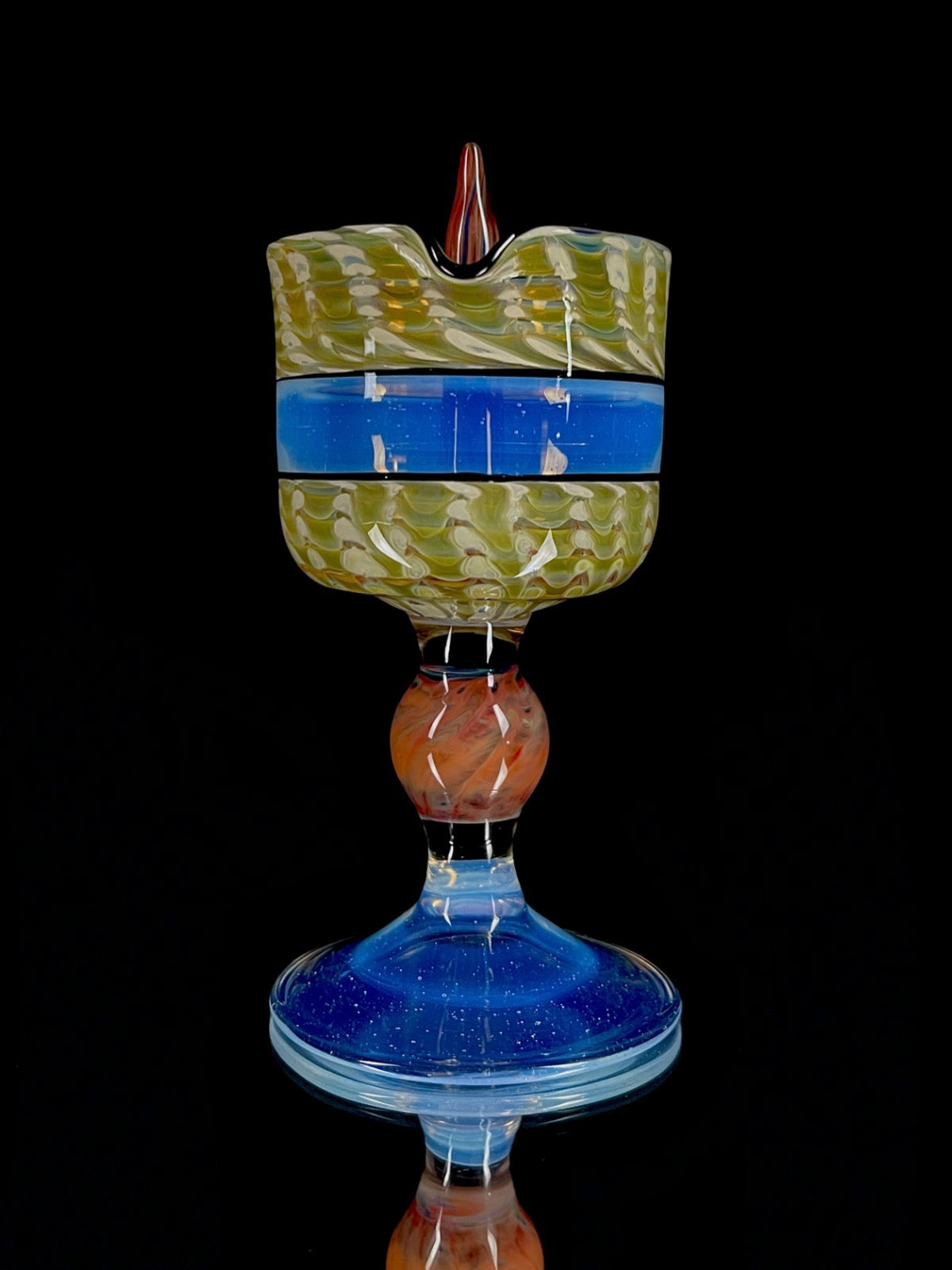 Goblet ashtray by Hazy Glass