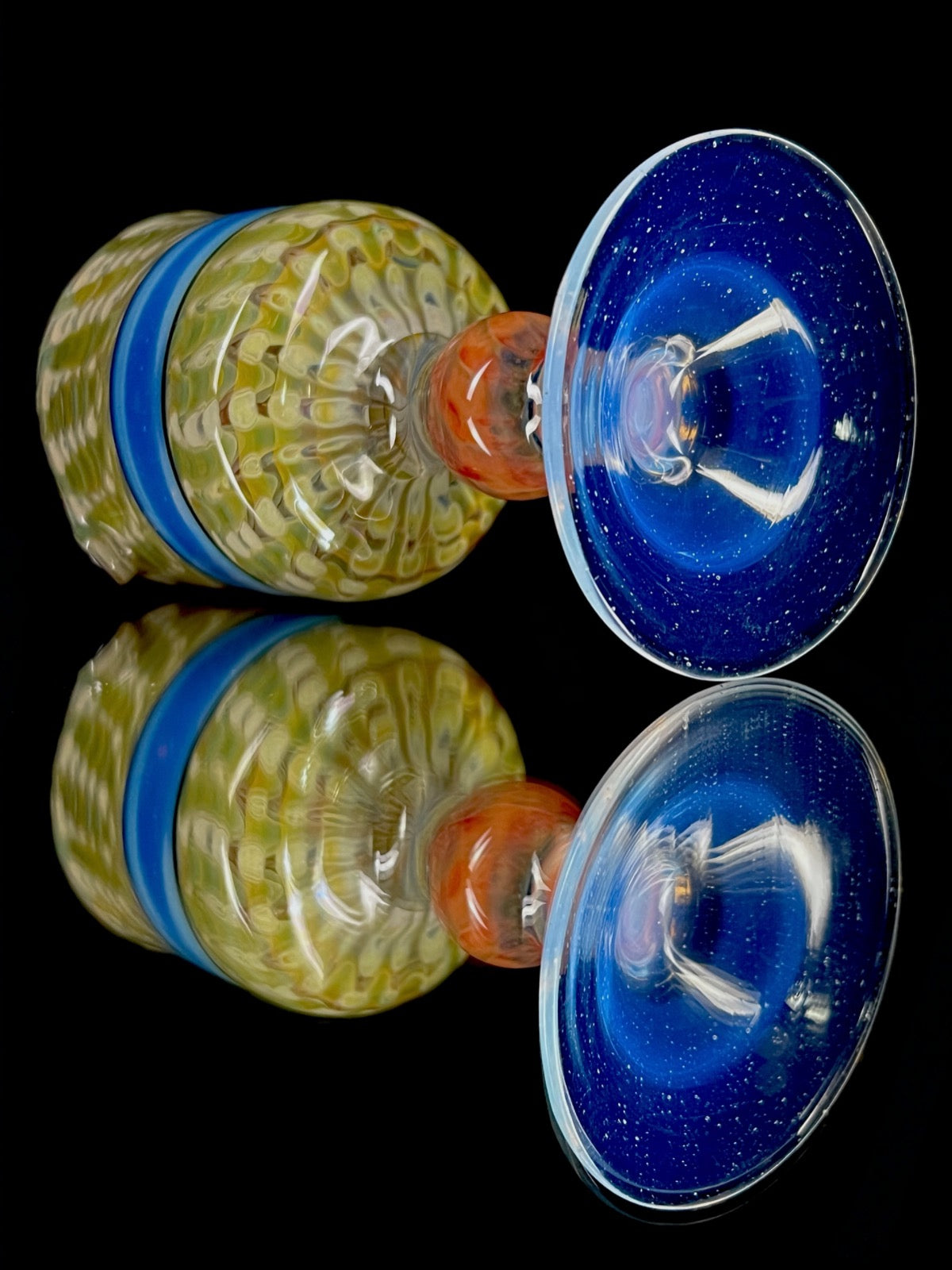 Goblet ashtray by Hazy Glass