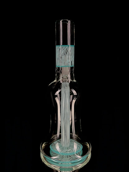 Snoopy Glass "Aqua Blue" Scribble Accent Tube