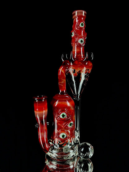 Tequila sunrise argus recycler by Leviathan Glass