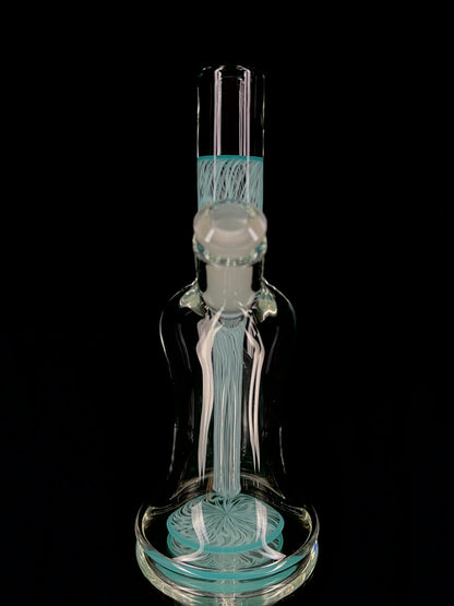 Snoopy Glass "Aqua Blue" Scribble Accent Tube