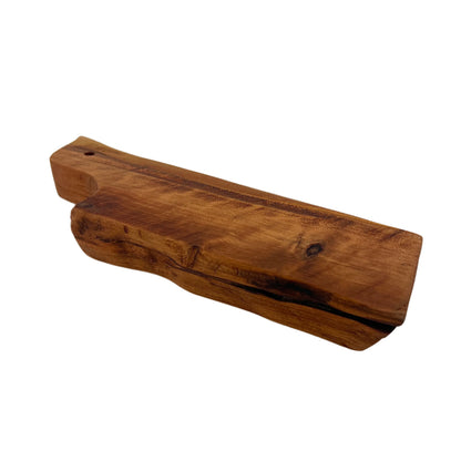 Wooden board on a white background.