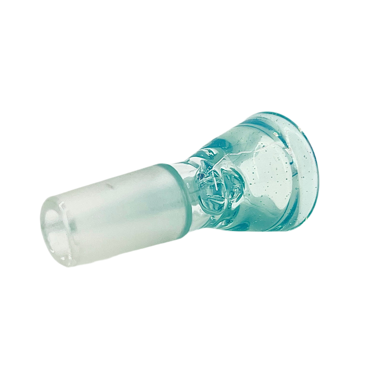 Clear glass slide on a white background.