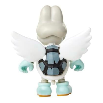 A four-inch action figure of Parabones from the Super Mario video games, featuring fourteen points of articulation and including wings accessory.