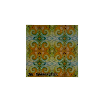 Colorful abstract sticker on a white background with 'IG: @phaseglass' text.