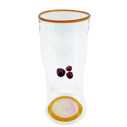 Phase Glass Fume & Transparent Orange Accent Cup