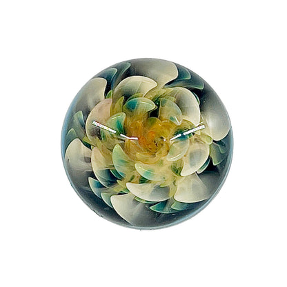 Fume flower marble on a white background.