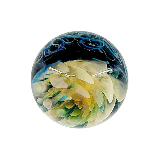 Fume flower marble on a white background.