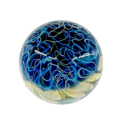 Fume flower marble on a white background.