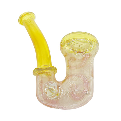 Fume glass sherlock pipe on a white background.
