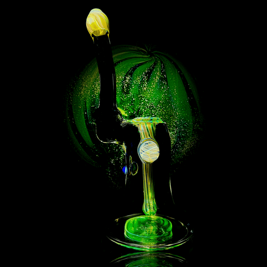 Phase Glass 10mm Dewar Bub w/ Fume Cab & Mystery Aventurine Accents