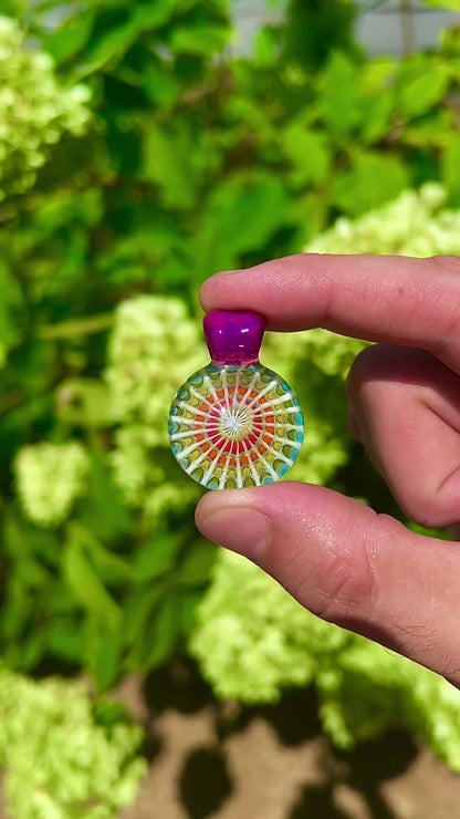 Hazy Glass “Royal Jelly Wrap & Stack” Pendant