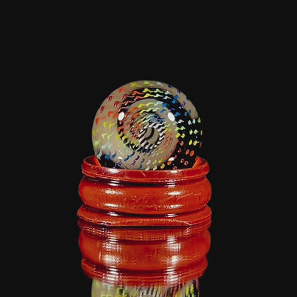 Jared Wetmore Rainbow Spiral Millefiori Marble