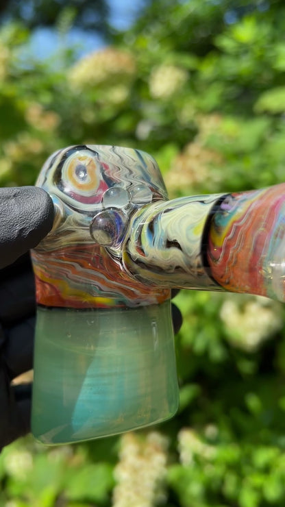 XL hammer bubbler by Prozak Glass