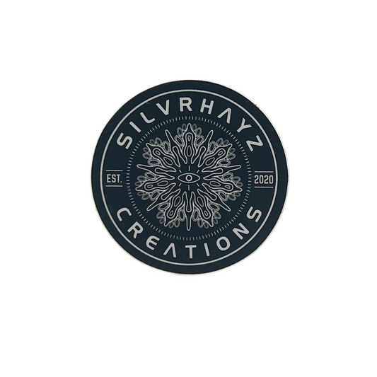 Circular logo with 'SILVRHAYZ CREATIONS' text and design on a white background.