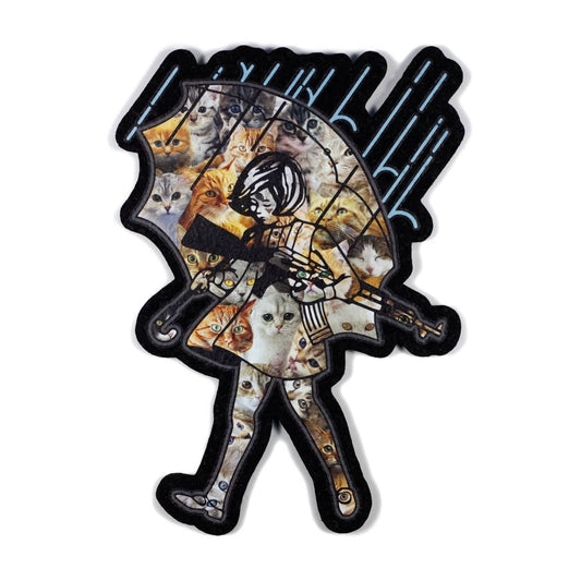 Decorative mat with cats in a musical theme