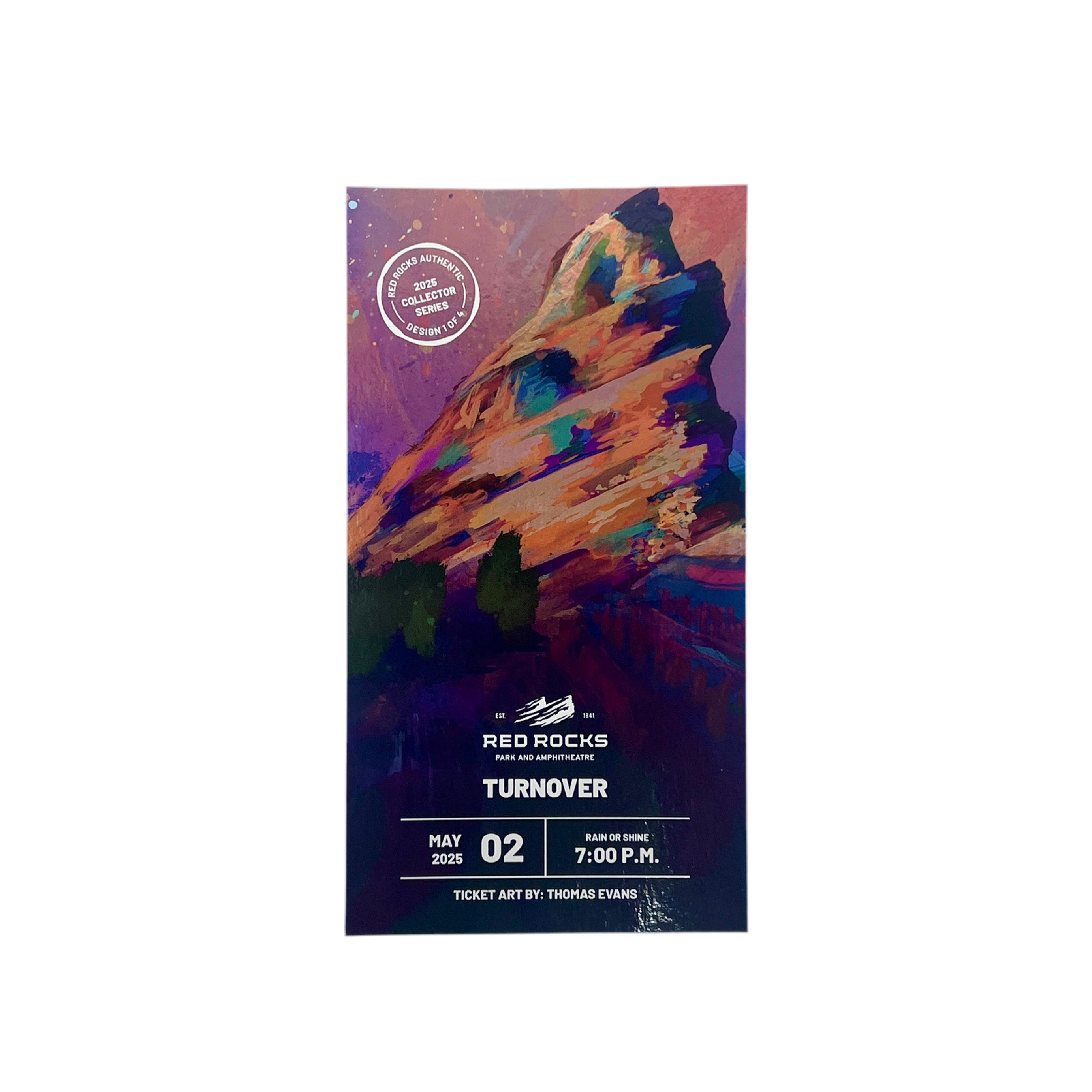 Turnover Red Rocks Collector’s Series Ticket – Key Curations