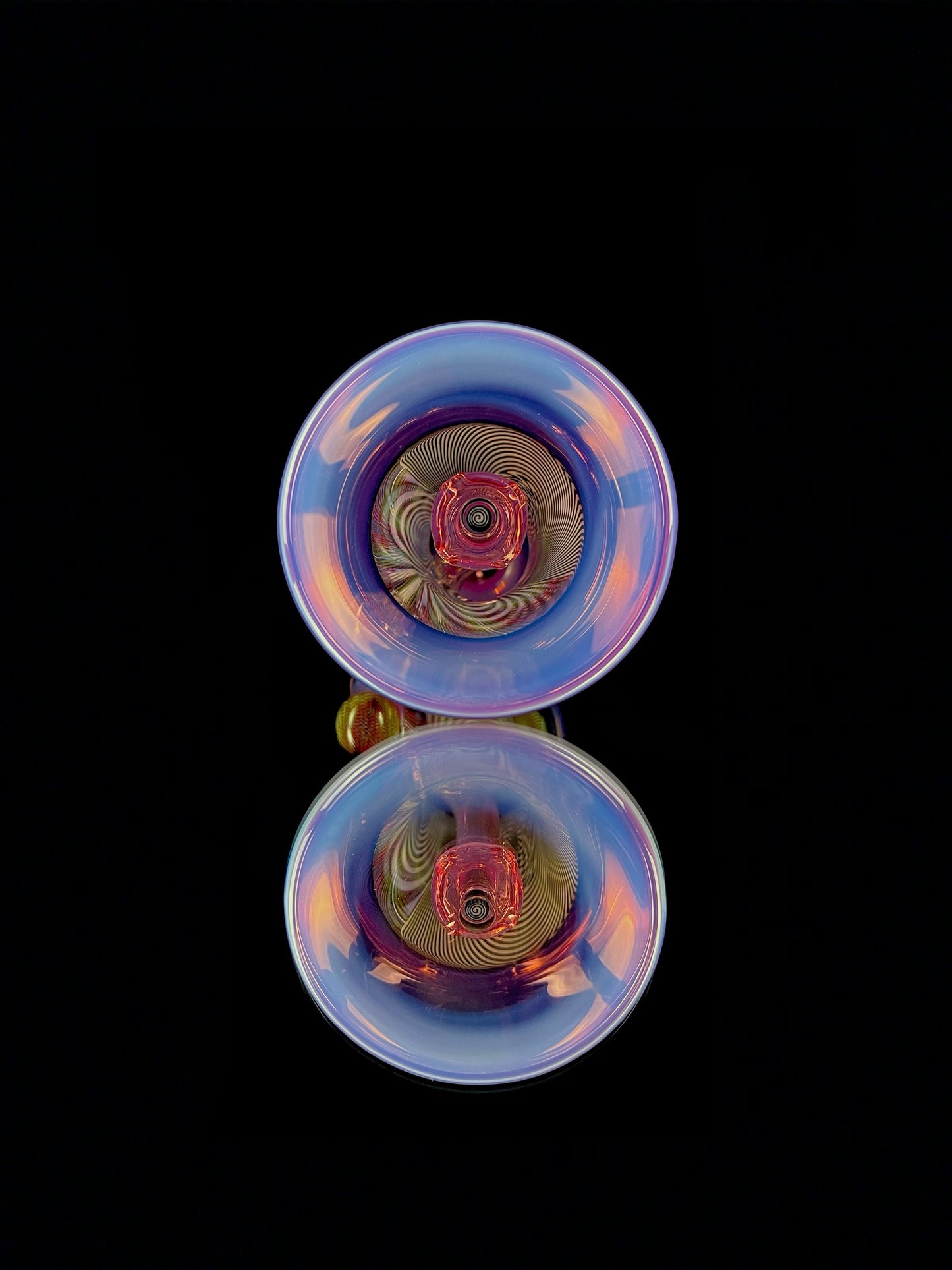 Moonstone over gold ruby classic hypno jawn by Jared Wetmore