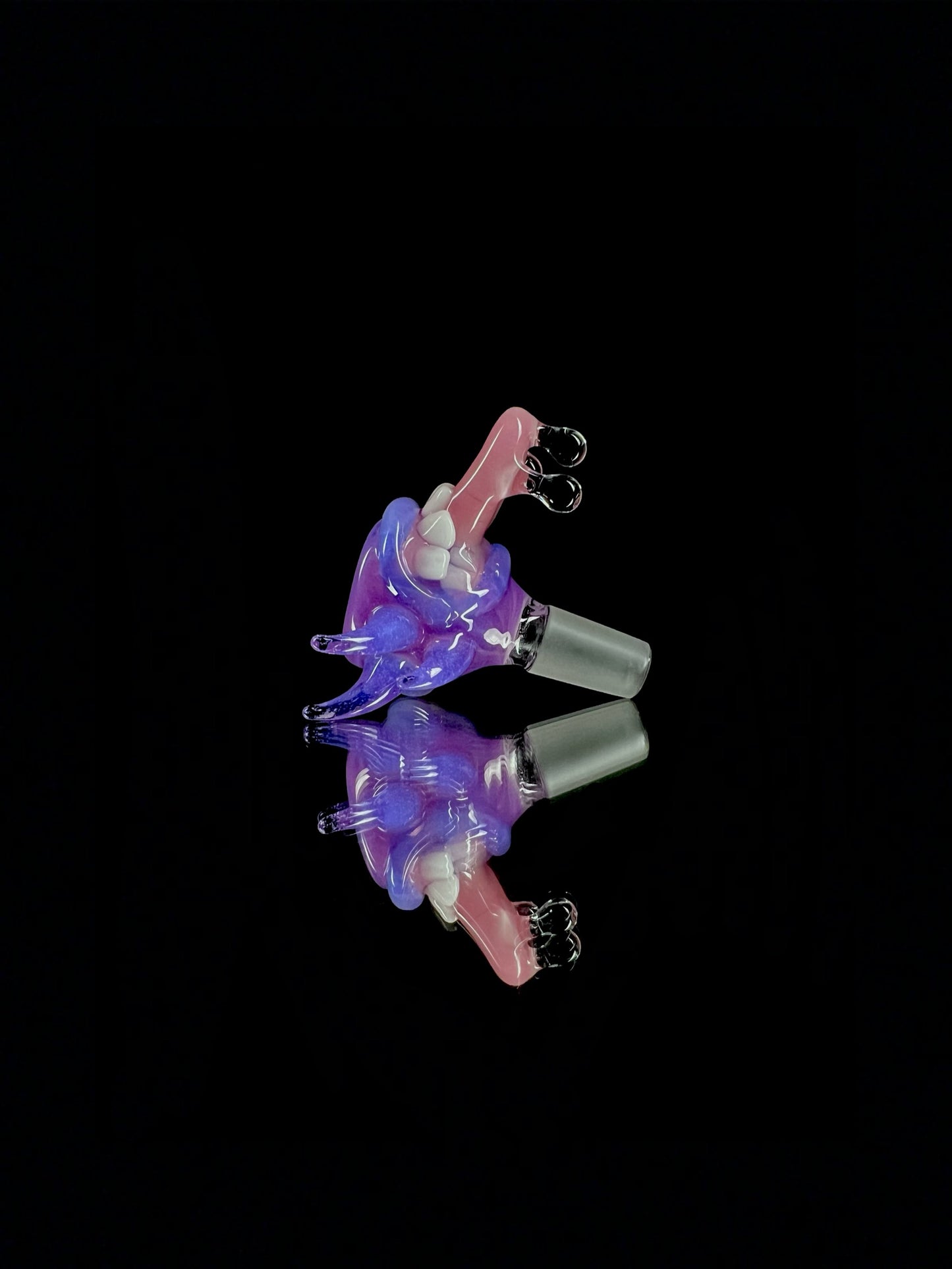 14mm slyme over spring purple slide by Leviathan Glass