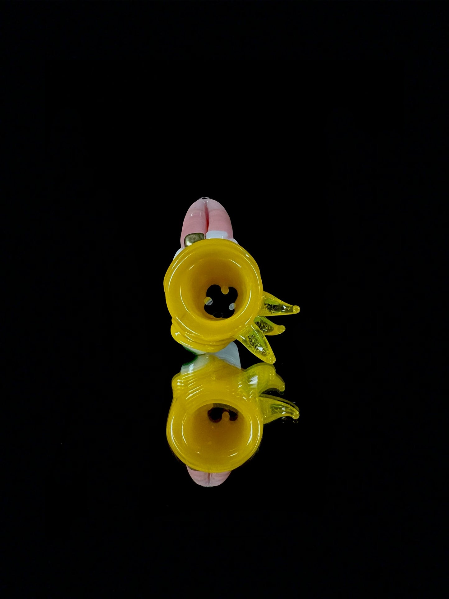 18mm yellow crayon cyclops slide by Leviathan Glass