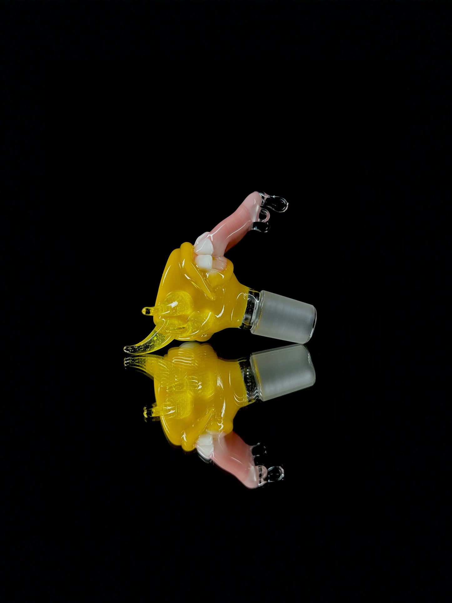 18mm yellow crayon cyclops slide by Leviathan Glass