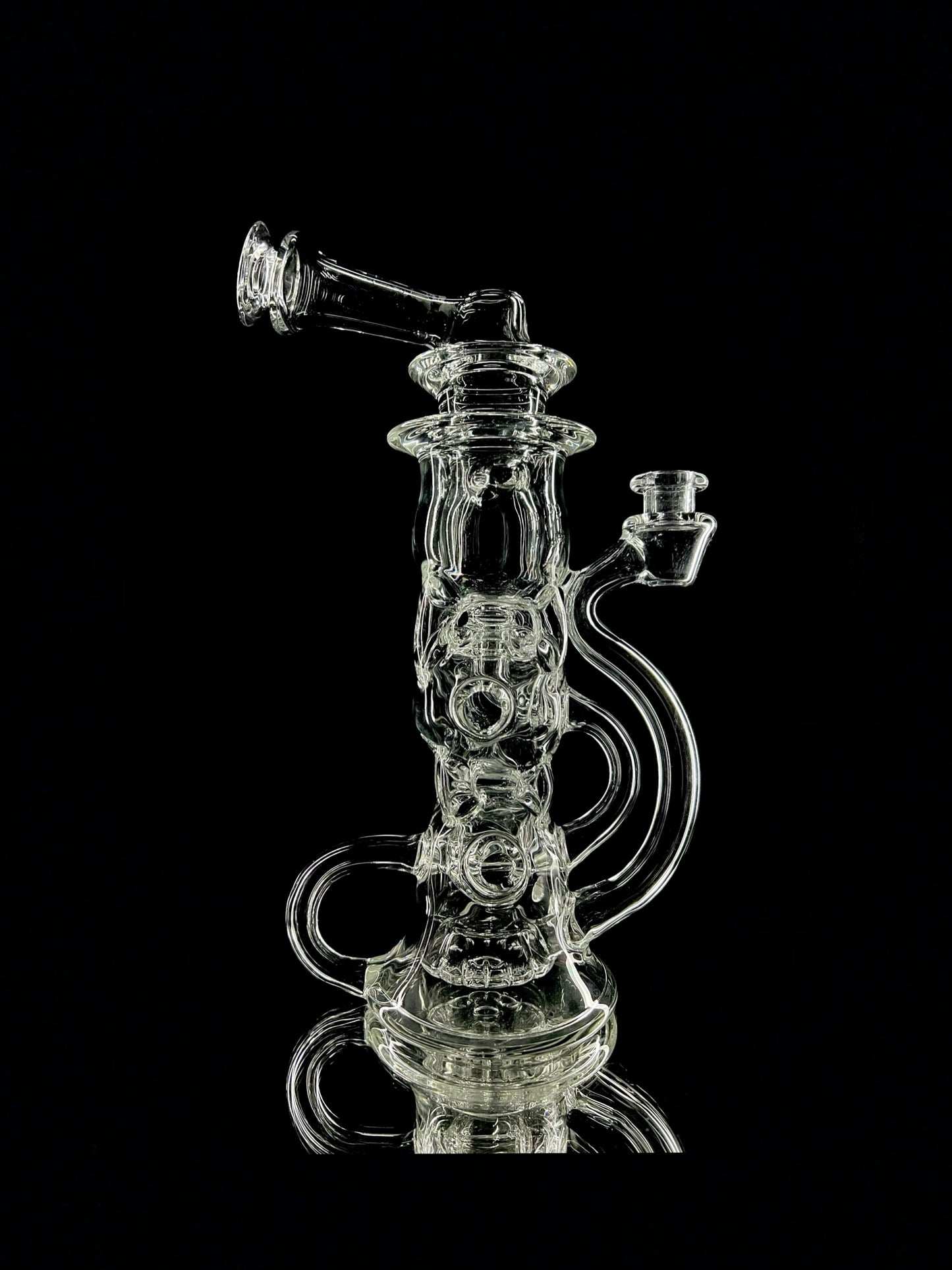 Clear prototype recycler by Distortion Glass