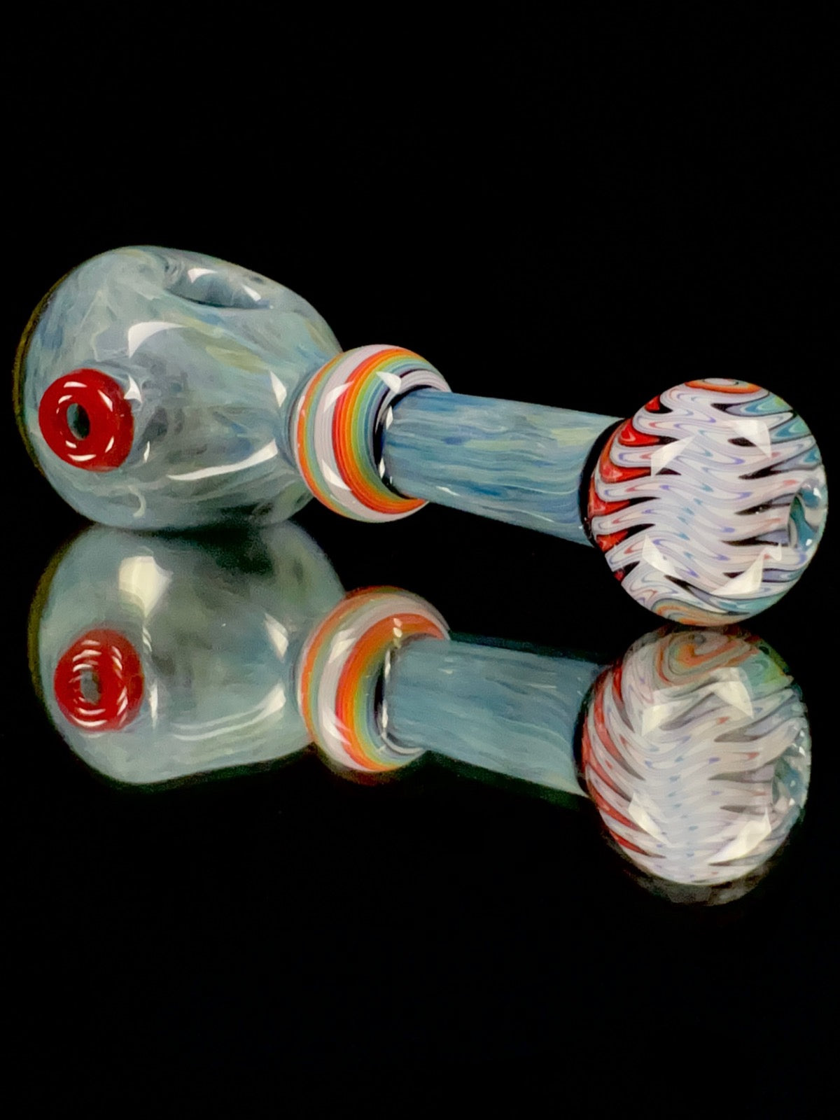 Blue moon spoon by Mercurius Glass