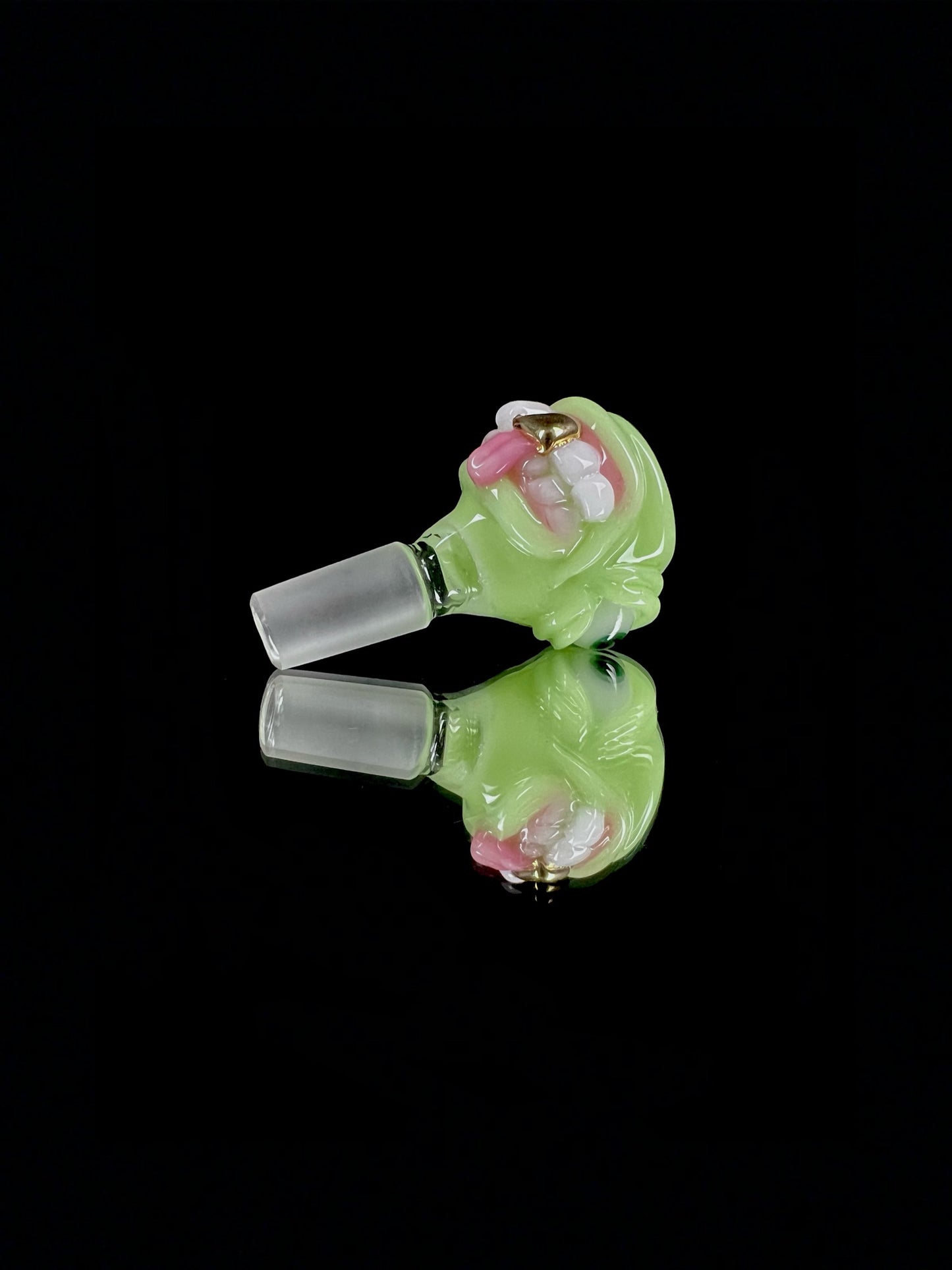 14mm pistachio cyclops slide by Leviathan Glass