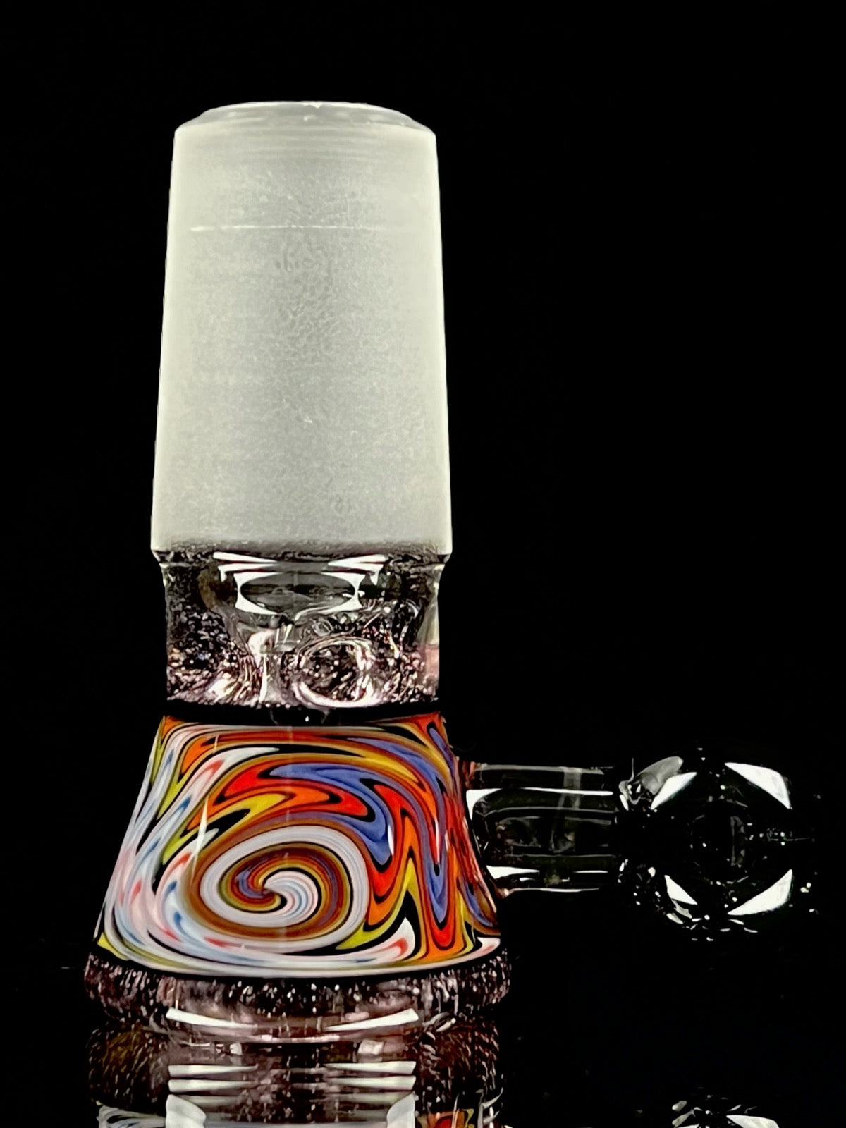 18mm cool pink slide by Mercurius Glass
